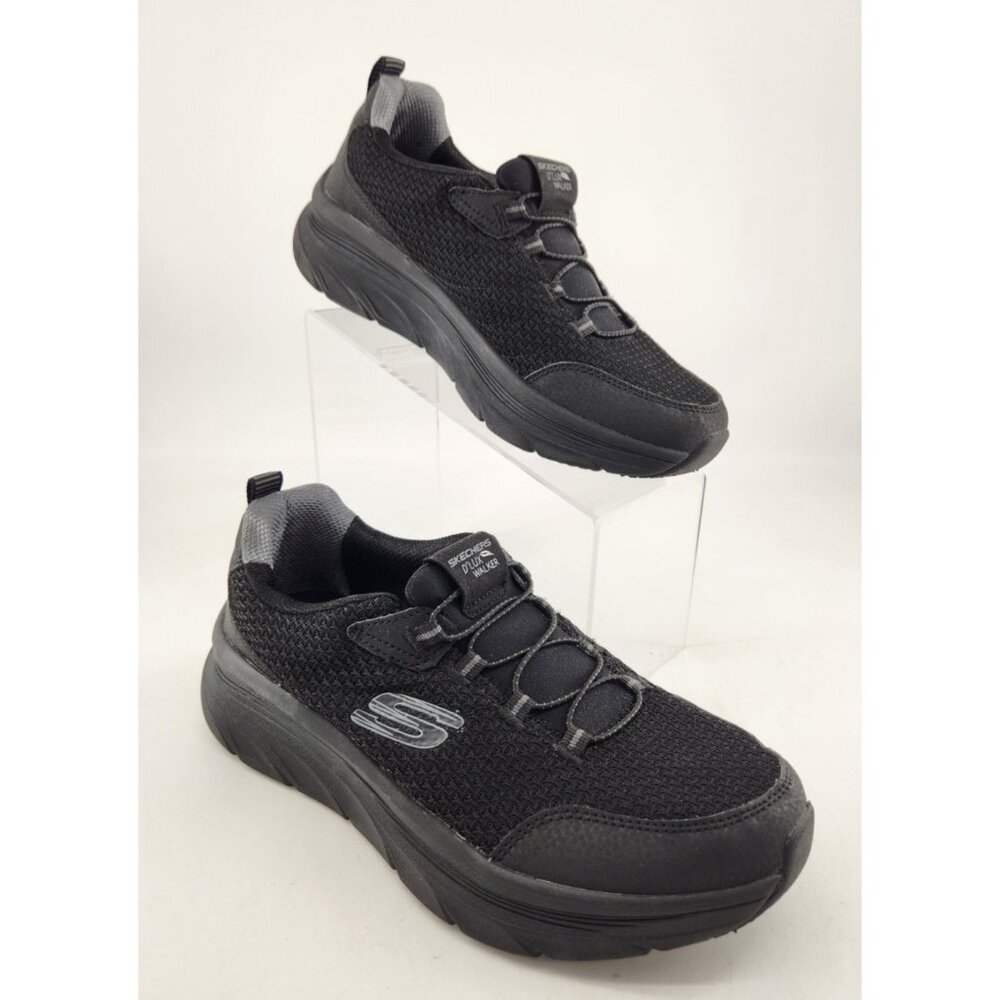 Skechers D'Lux Walker Women's Size 8.5 Air Cooled Memory Foam Black Shoes 149004
